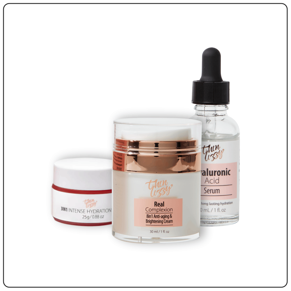 Hydrate Me Bundle (Hyaluronic acid serum + Real complexion + Lip mask)