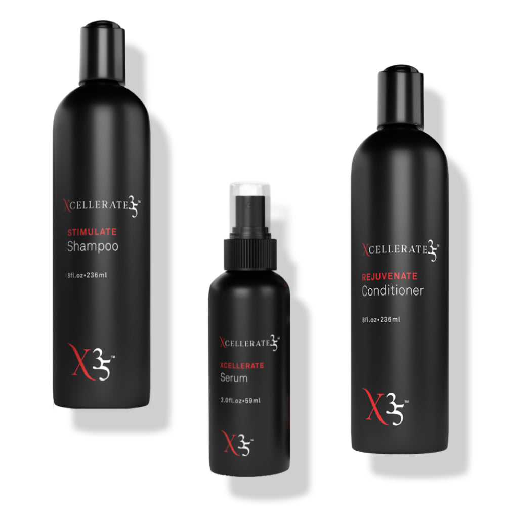 Xcellerate35 - Shampoo + Conditioner + Serum + 2 Free Serums