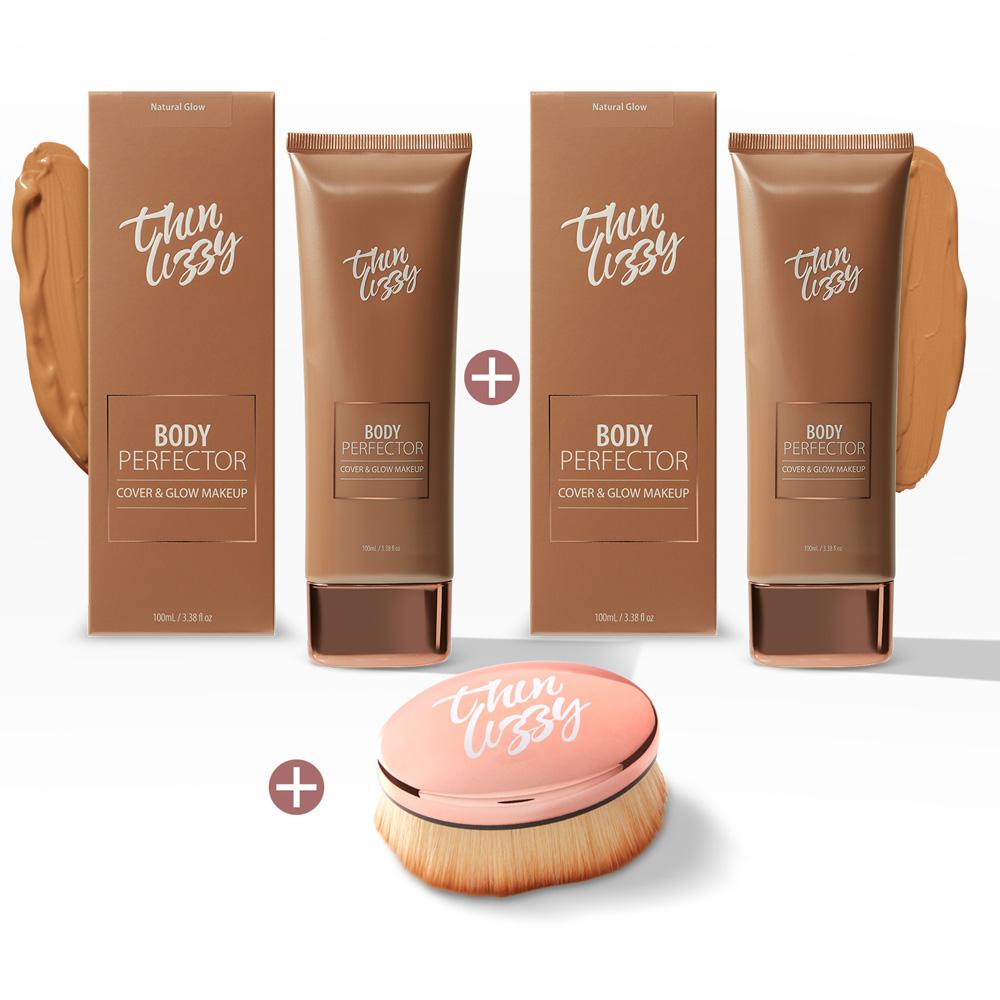 Body Perfector Cover & Glow Makeup - Buy One Get One Free! + Free Blurring Brush