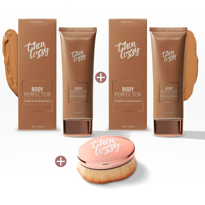Body Perfector Cover & Glow Makeup - Buy One Get One Free! + Free Blurring Brush